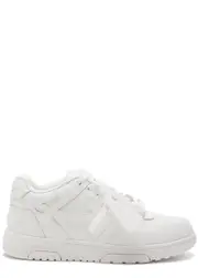 Off-white Out Of Office Panelled Leather Sneakers - 39 (IT39 / UK6), off White Trainers, Print - 39 (IT39 / UK6) 39 (IT39 / UK6)