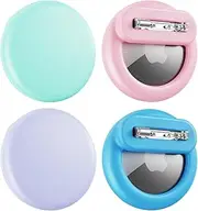 Air Tags-4 Pack Apple Kids Hidden Case, AirTag Tracker Holder with Invisible Pin, Anti Lost, for Elderly, Luggage, Clothing (Pink Purple Sky Blue Mint Green)