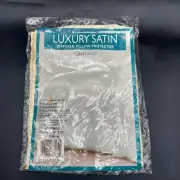 NEW Satin Vintage Satin Pillowcase protector standard 20" x 26" bone