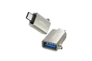 USB-C / Type-C Male To USB A 3.0 Female OTG Adapter Pearl Nickel