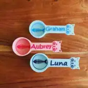 Personalized Cat Food Scoop, Pet Food Measuring Cup with Name, Kibble Scoop
