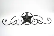 Black & Bronze Toned Star Wall Decor Indoor Home Metal Art Accents