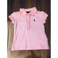 在飛比找蝦皮購物優惠-專櫃品牌名牌 Ralph Lauren 女寶女童粉色Polo