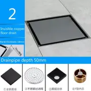 Brass Shower Drain Bathroom Floor Strainer Stopper Tile Insert Grate Accessories
