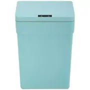 13 Gallon Touch-Free Trash Can with Lid Blue Automatic