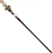 Amethyst Crystal Wand - Magic Crystal Stick, Fantasy Wizard Wand | Spell Casting Accessory for Children, Adults, Pagan Decor, Halloween Dress-Up, Mystic Theme Room Ornament, Events