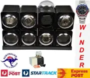 BOXY CARBON FIBRE LOOK Fancy Bricks Automatic Watch Winder System x8: 8FCF-E4