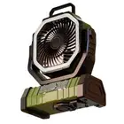 - Camping Fan with LED Light Remote Control 20000mAh USB Charging Fan (Green)