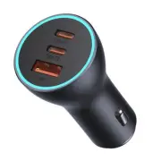 Baseus Baseus Golden Contactor Pro Triple Fast Charger Car Charger 65W U+C+C