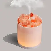 COOZMENT 2-in-1 Himalayan Salt Lamp & Ultrasonic Essential Oil Diffuser, Salt Lamp Diffuser,Humidification,Aromatherapy,USB Interface,7 Color Lights& Waterless Auto-Off.