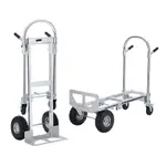 VEVOR Aluminum Hand Truck, 2 in 1, 454 kg Max Load Capacity, Heavy Duty Industrial Convertible Folding Hand Truck and Dolly, Utility Cart Converts fro