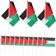 COHEALI 50 Pcs Palestine Hand Waving Flag Mini Palestine Flags Palestinian Flag Palestine Flags Car Hood Cover Palestine Decor We Stand with Palestine Flag Palestine Pin Usa Flag Polyester