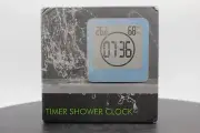 Sunsbell Green Shower Wall Clock Waterproof Digital Temperature Humidity Display