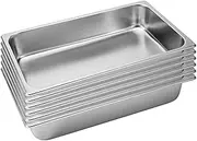 SOGA 6X Gastronorm GN Pan Full Size 1/1 GN Pan 10cm Deep Stainless Steel Tray - Baking Trays - GastronormPans5404X6