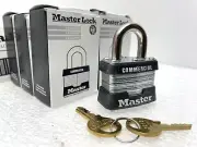 MASTER LOCK 3KA PADLOCK 6 PACK 3210 COMMERCIAL GRADE KEYED ALIKE 1-1/2" SHACKLE
