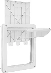 Dog Door with Sliding Lock Panel,Weatherproof Doors - Lightweight Pet Safe Dog Door with Transparent Flap