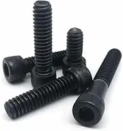 10/50pc UNC 6# 8# 10# Coarse Thread Black Grade 12.9 Alloy Steel Hex Hexagon Socket Head Cap Bolt Screw(3/8",50pcs UNC 6-32)