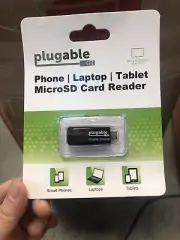Plugable USB MicroSD Card Reader for Phone, Laptop, & Tablet Computers