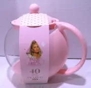 Paris Hilton 40oz Glass Teapot with Stainless Steel Infuser New