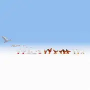 Noch 15772 HO/OO Gauge Chickens and Geese