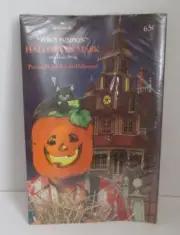 VINTAGE 70's Hallmark Percy the Pumpkin Halloween Mask w/Elastic String NOS
