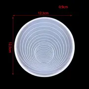 Spiricle Casting Coaster Mould Resin Mould Silicone Tray Epoxy Molds Craft Tool AU