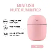 Humidifier Essential Oil Diffuser Colorful Quiet Small 220mL Pink