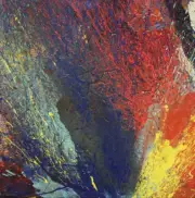Original von Wening Art Acrylic Abstract on canvas 20" x 20"x 1.5 one of a kind