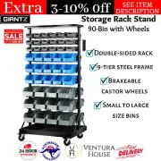 Giantz Storage Bin Rack Wall Mounted Tools Shelving Warehouse Workshop Garage 90