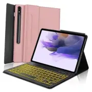 Galaxy Tab S7 FE Case 12.4" Tablets with Keyboard for Samsung Galaxy Tab S8