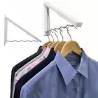 Wall-mounted Rack Clothes Hanger Organizer Space-saving Mount Clothes Rack