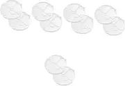 [Tofficu] 5sets Foundation Makeup Palette Set Acrylic Blush Palette Handheld Mixing Makeup Artist Tool 2pcs*5