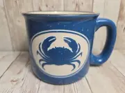 Cape Shore Yarmouth Maine ~ “BLUE CRAB” Etched Stoneware Mug Soup Cup
