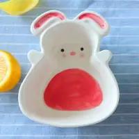 在飛比找樂天市場購物網優惠-日式創意陶瓷可愛寵物兒童小卡通餐具家用早餐可愛的盤子碗勺套裝