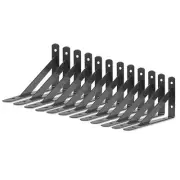 Heavy Duty Shelf Brackets 12 Packs Eau L Corner Brace Black 4 X 6 Inch 90 De...