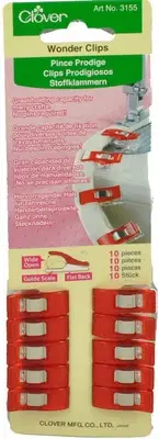 Sewing Notions Wonder Clips 10 clips in pack CL3155