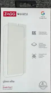 ZAGG Glass Elite Tempered Glass Screen Protector for Google Pixel 7 (6.3") ONLY