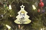 Notorious RBG Ruth Bader Ginsburg Tree Ornament