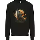 A Howling Wolf in the Moon Light Mens Sweatshirt Jumper