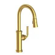 Newport Brass 2940-5103/04 Taft Pull-down Kitchen Faucet Satin Brass PVD
