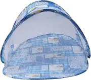 UPKOCH Portable Folding Crib with Mosquito Net Lightweight and Easy to Up for Summer Use Protective Canopy for Newborns Convenient Travel Cot