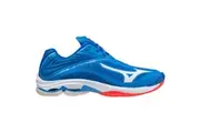 Mizuno | Mens Wave Lightning Z6 Volleyball Indoor Sports Shoes (French Blue/White/Ignition Red)