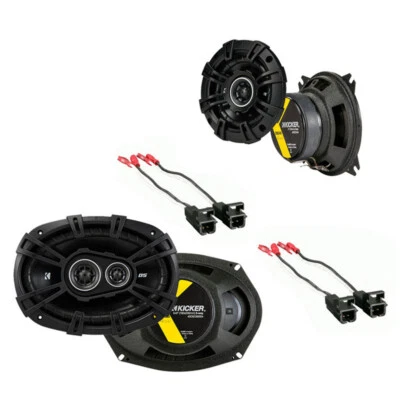 Fits Cadillac Eldorado 1996-1999 OEM Speaker Upgrade Kicker DSC4 DSC693 Package