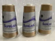 COATS 3 Surelock for Overlock Machines 100% Spun polyester 9000 Yards Total