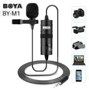 BOYA BY-M1DM 3.5mm Dual Head Lavalier Microphone for DSLR Camera