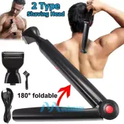 Electric Back Shaver Razor For Men Long Handle Body Hair Removal USB Recharge