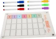 Homoyoyo Weekly Meal Planner Fridge Calendar Board Dry Erase Kitchen Whiteboard Office Home Planner