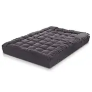 Bamboo Fibre Mattress Topper 1000GSM Charcoal - Double
