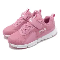 在飛比找Yahoo奇摩購物中心優惠-Fila 慢跑鞋 J803W 童鞋 大童 女鞋 粉紅色 經典