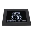 8 Inch Digital Day Calendar Clock Auto Dimming Take Medicine Reminder Electr ECM